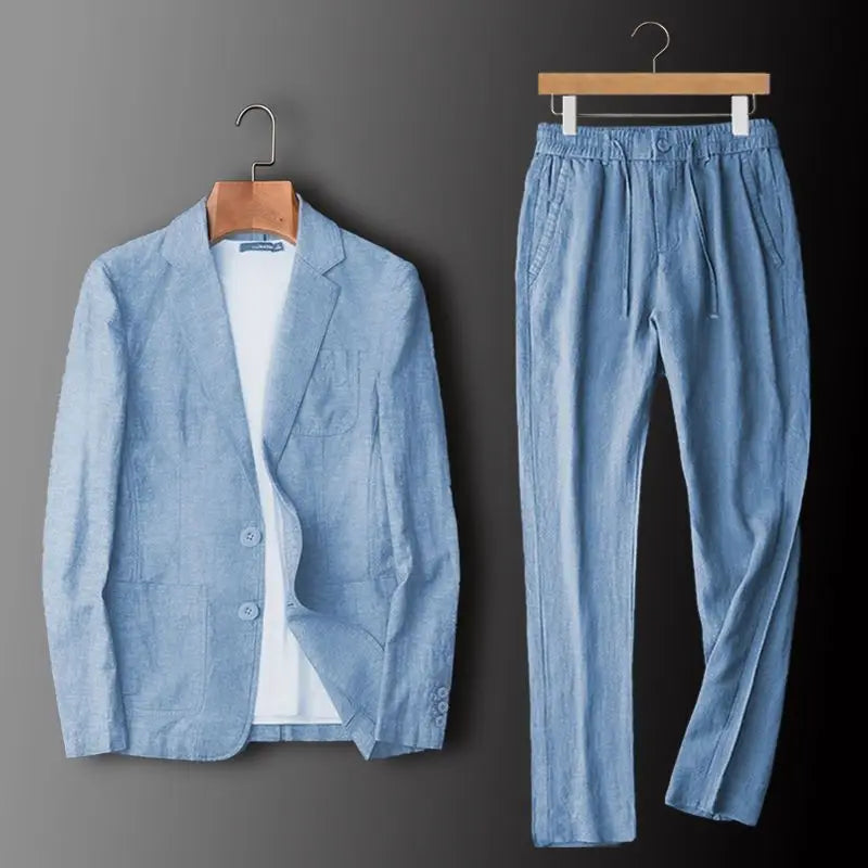 MAISON VALÉRIE | Ensemble lin coton homme
