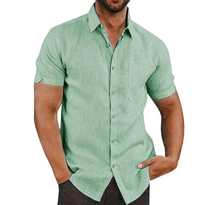 MAISON VALÉRIE | Chemise d'été en lin pour hommes