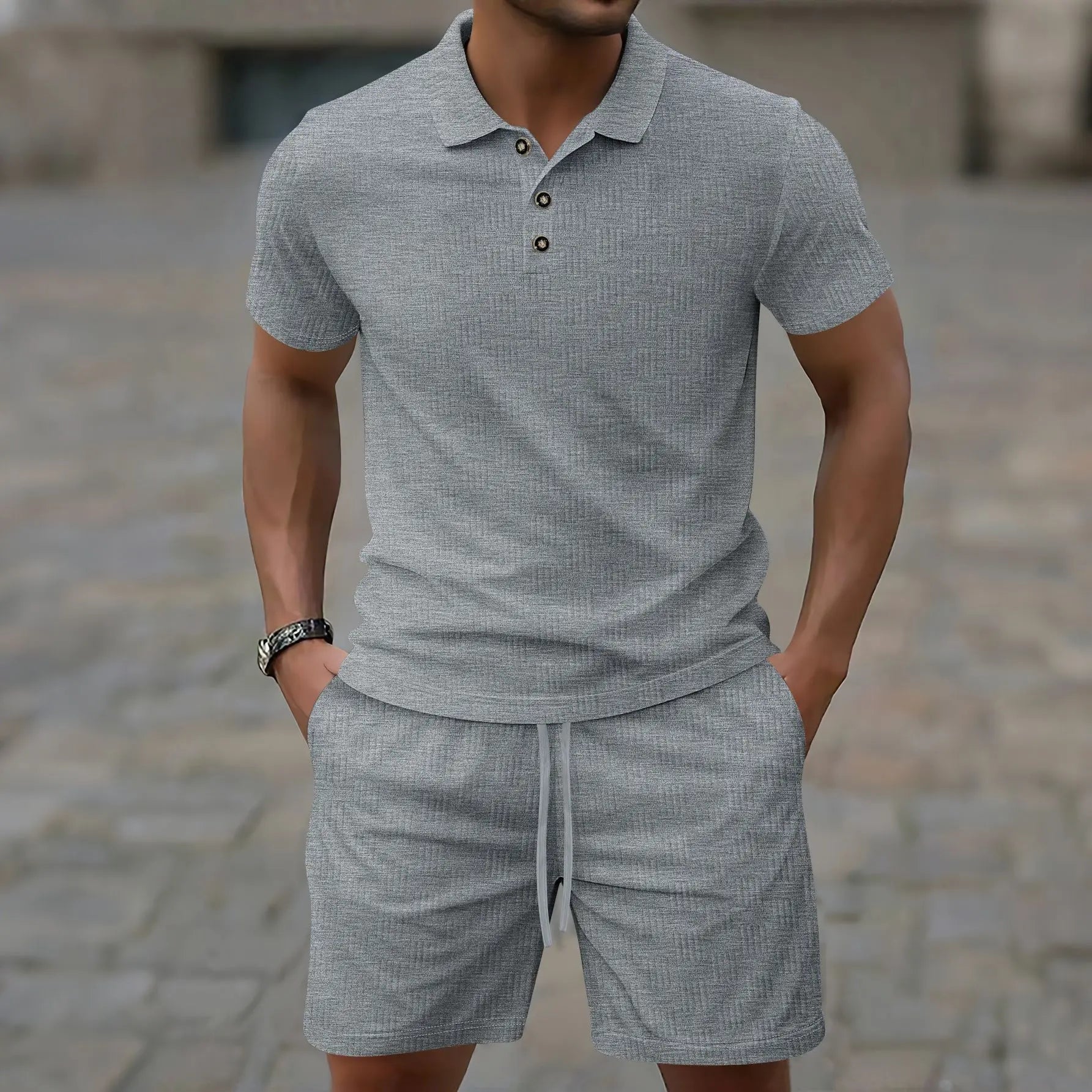 MAISON VALÉRIE | Ensemble polo d'été pour hommes