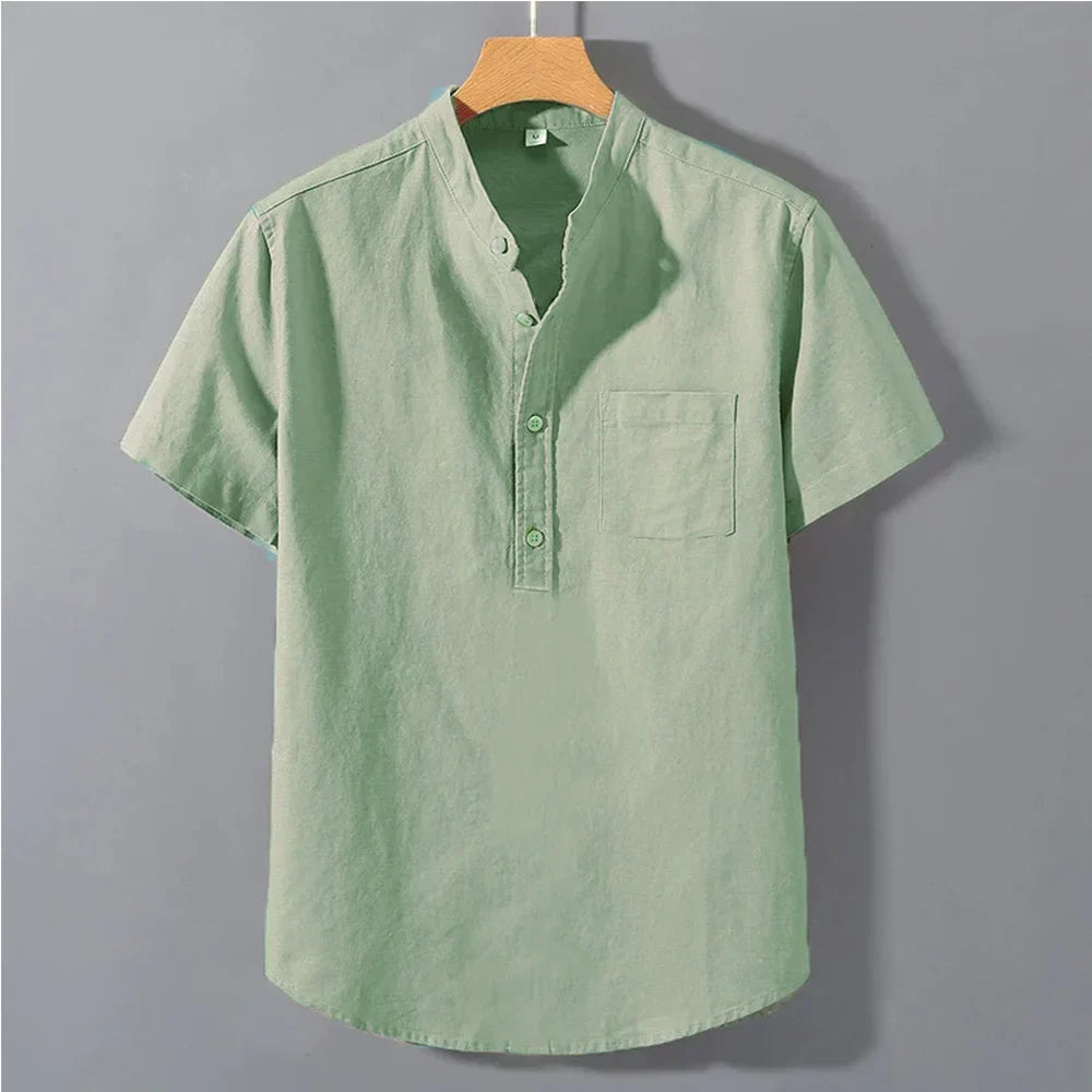MAISON VALÉRIE | Chemise mao pour hommes