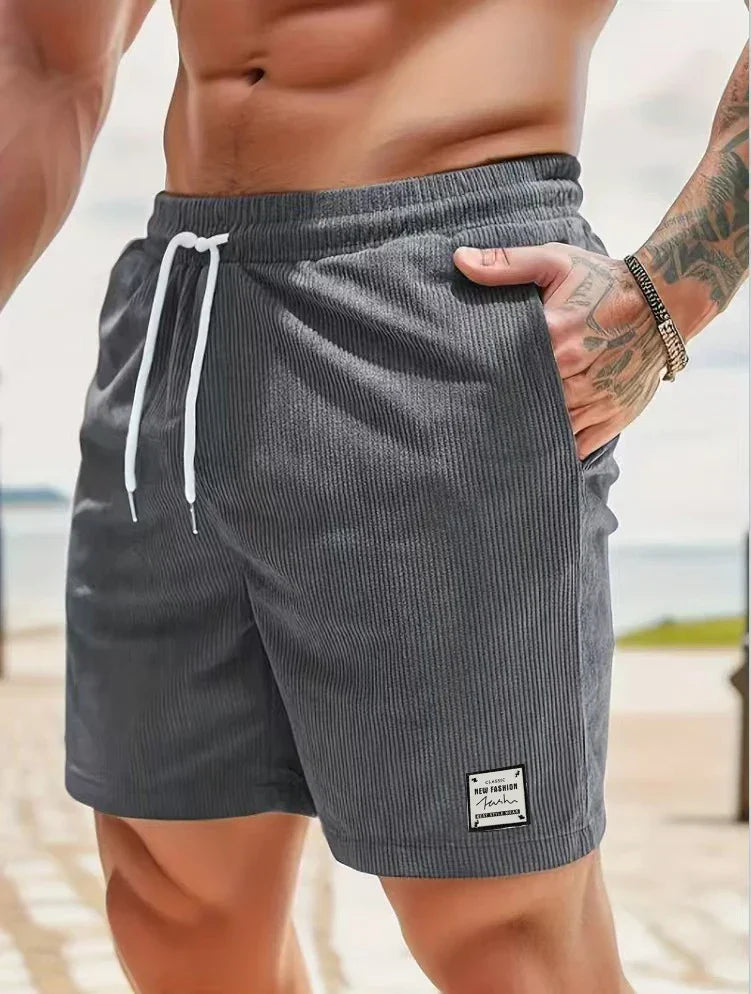 MAISON VALÉRIE | Shorts rayés pour hommes