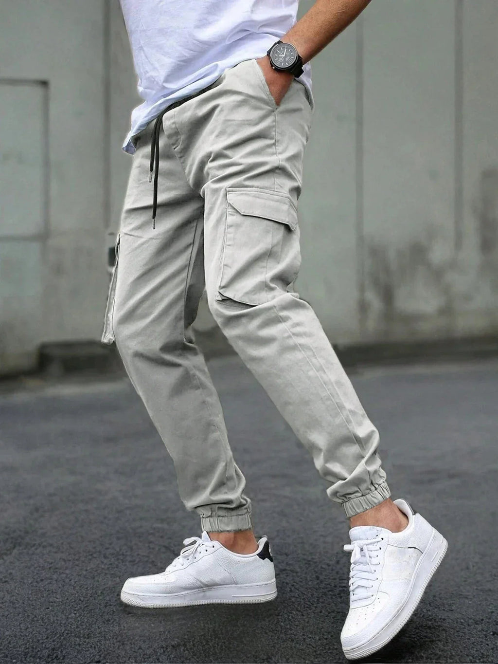 MAISON VALÉRIE | Pantalons cargo slim pour hommes