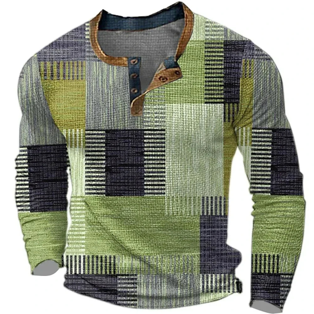 MAISON VALÉRIE | Chemise patchwork colorée pour homme