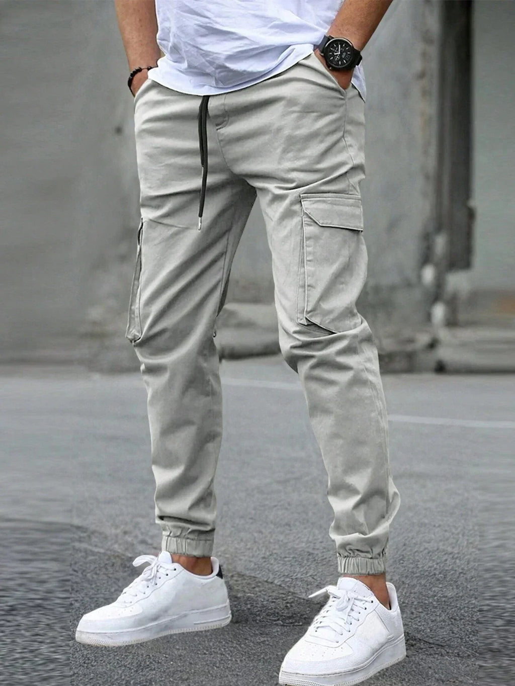 MAISON VALÉRIE | Pantalons cargo slim pour hommes