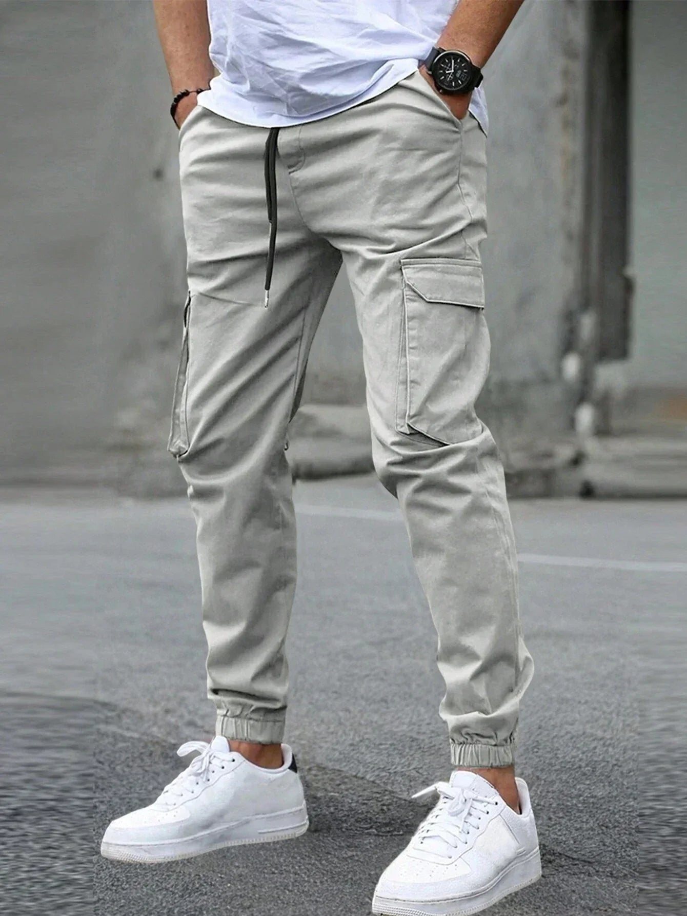 MAISON VALÉRIE | Pantalons cargo slim pour hommes