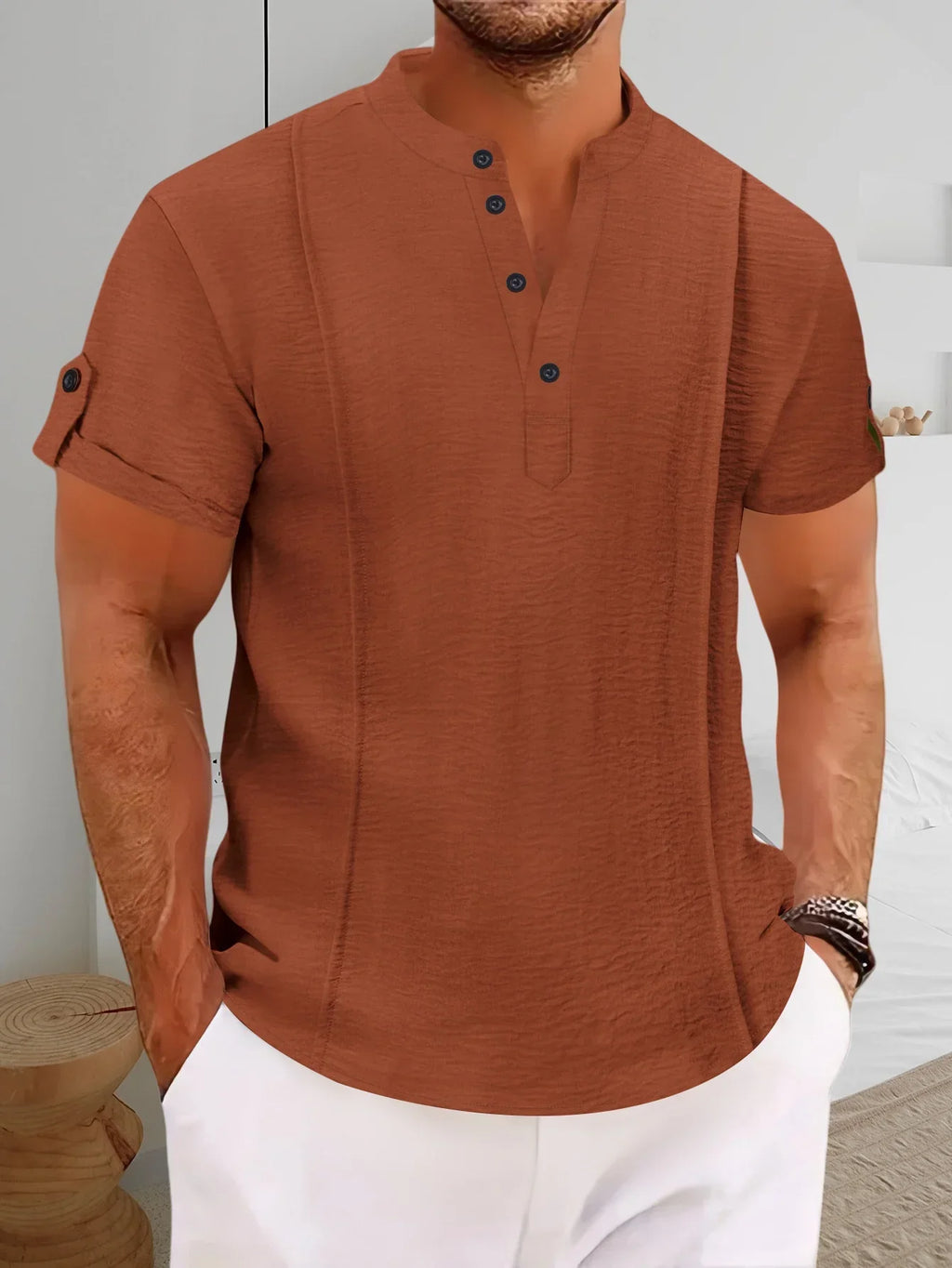 MAISON VALÉRIE | Chemise de vacances classique pour hommes