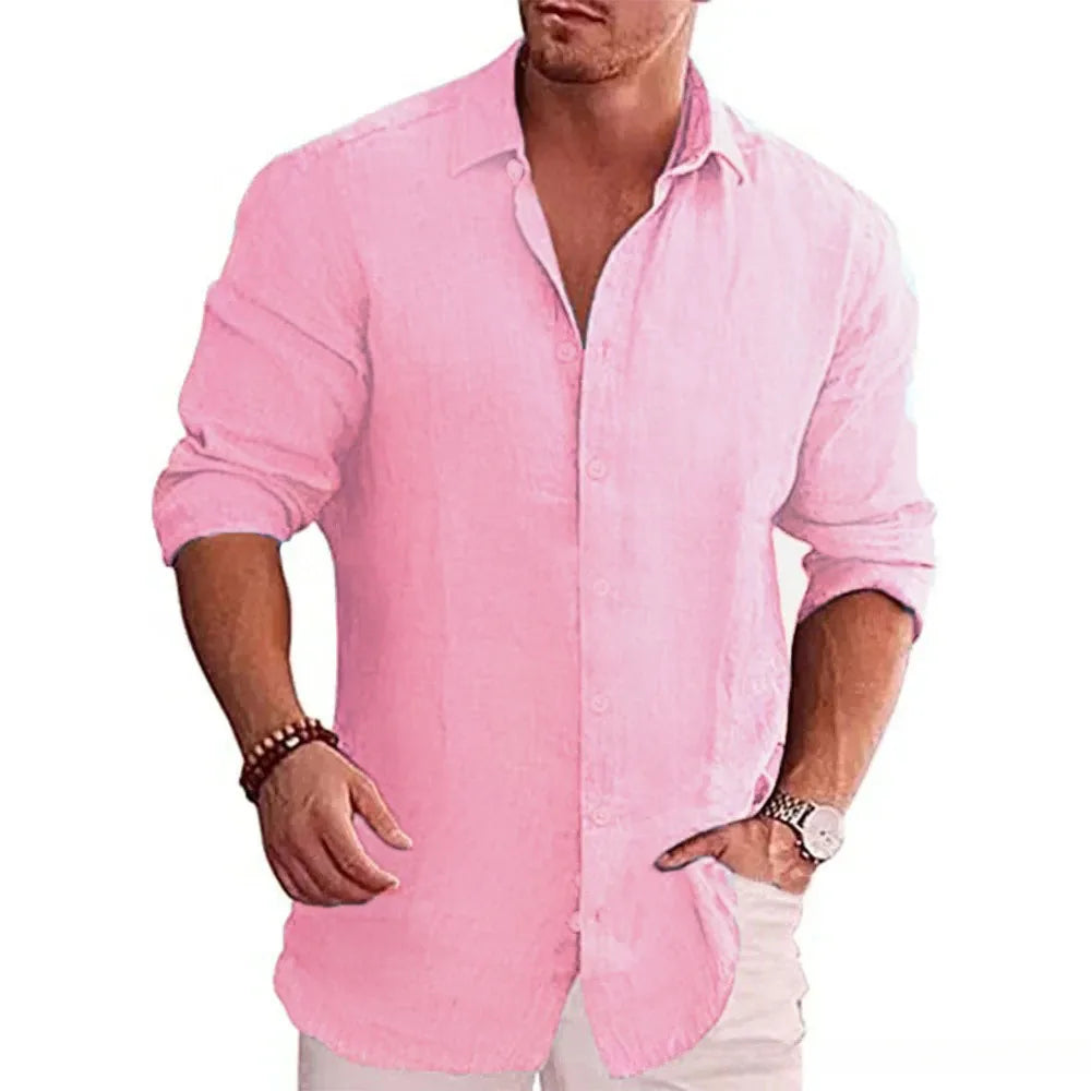 MAISON VALÉRIE | Chemise à manches longues moderne pour hommes