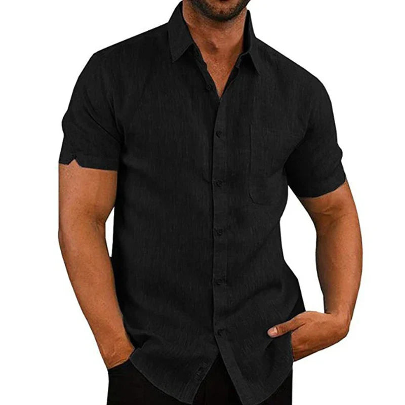MAISON VALÉRIE | Chemise d'été en lin pour hommes