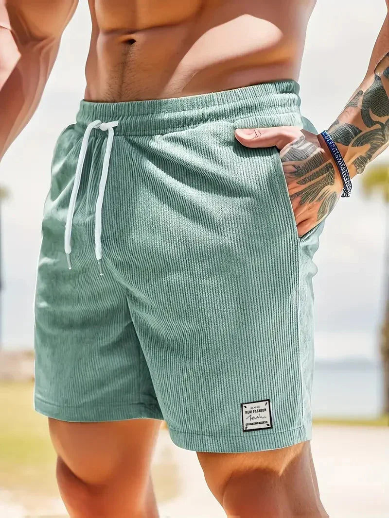 MAISON VALÉRIE | Short d'été en velours courru pour hommes