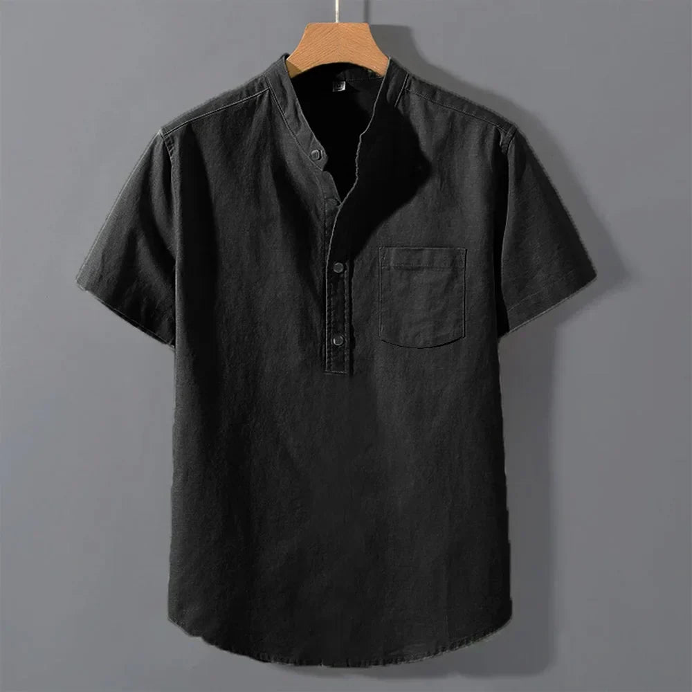 MAISON VALÉRIE | Chemise mao pour hommes