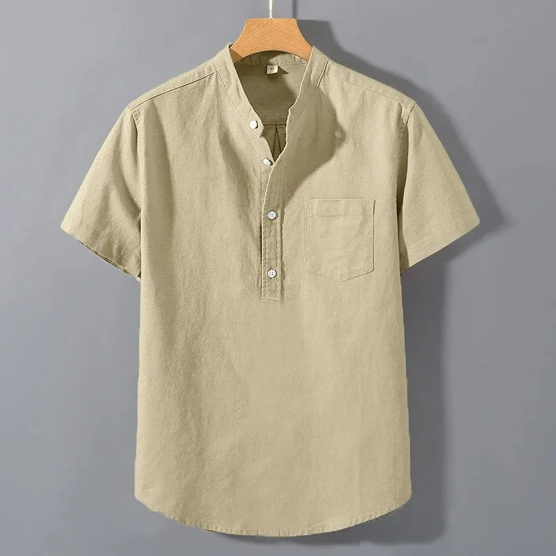 MAISON VALÉRIE | T-shirt à col montant pour hommes