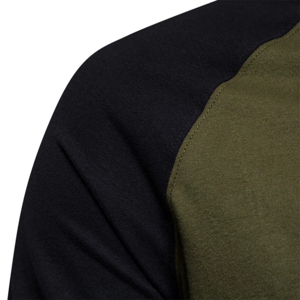 MAISON VALÉRIE | T-shirt classique raglan à manches longues pour hommes