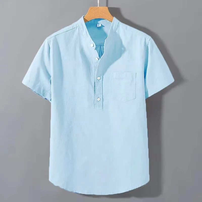 MAISON VALÉRIE | T-shirt à col montant pour hommes