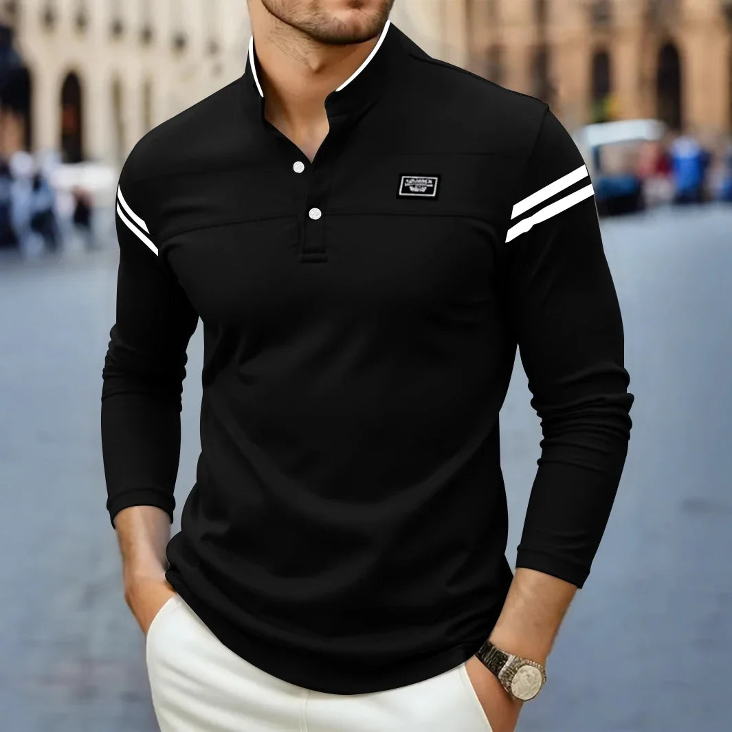 T-shirt à manches longues moderne pour homme