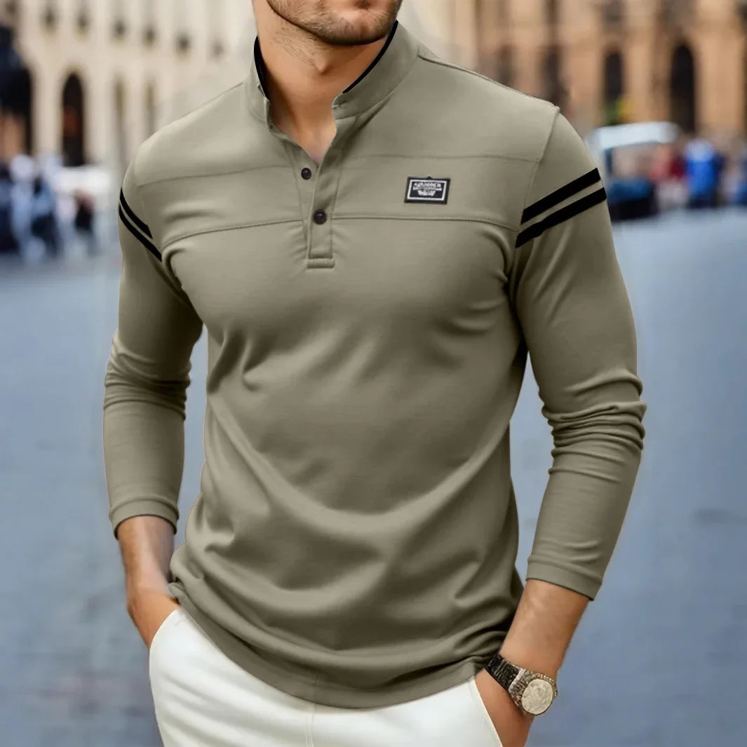 T-shirt à manches longues moderne pour homme