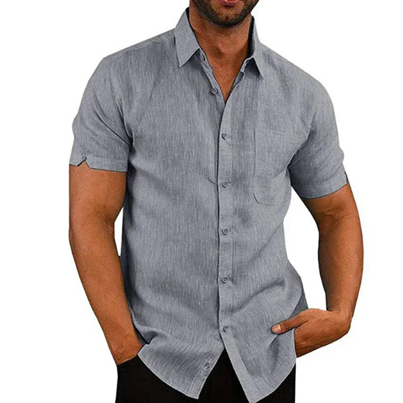 MAISON VALÉRIE | Chemise d'été en lin pour hommes