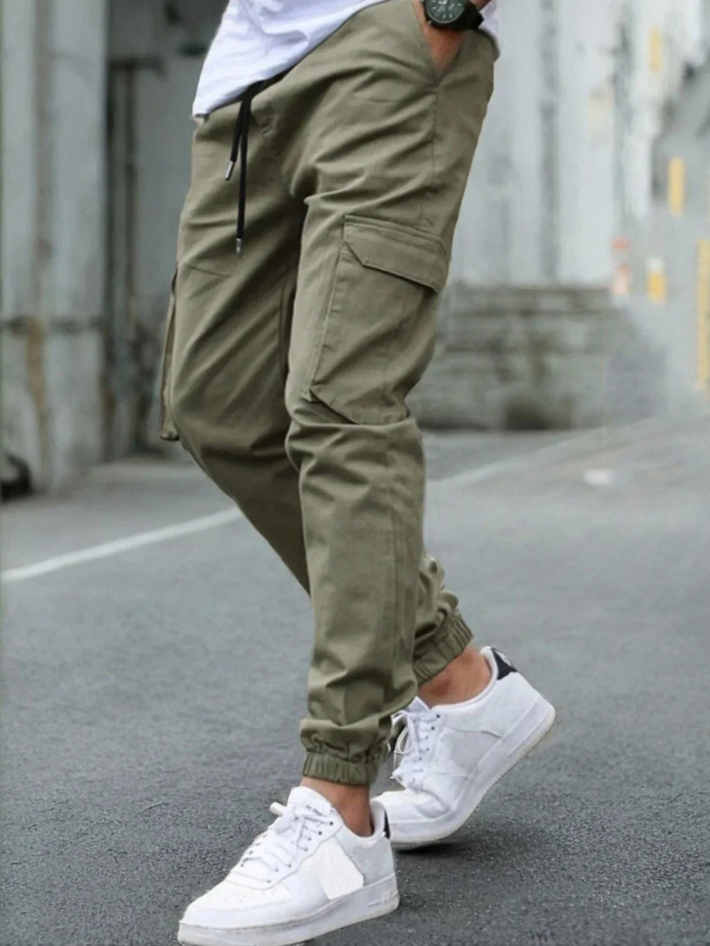 MAISON VALÉRIE | Pantalons cargo slim pour hommes