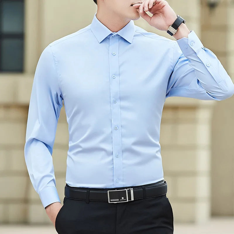 MAISON VALÉRIE | Chemise classique coupe slim pour homme