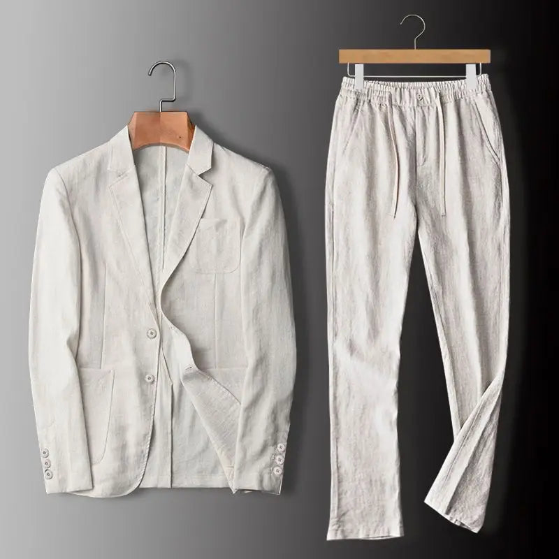 MAISON VALÉRIE | Ensemble lin coton homme