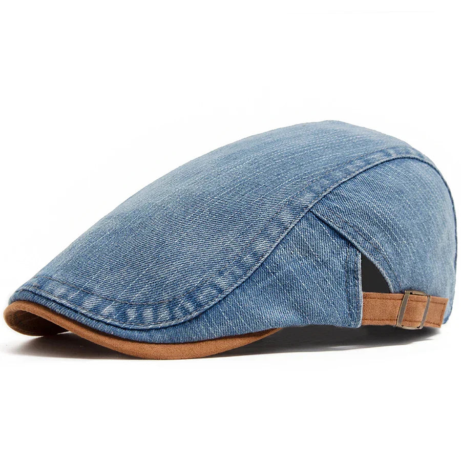 MAISON VALÉRIE | Casquette en denim pour hommes