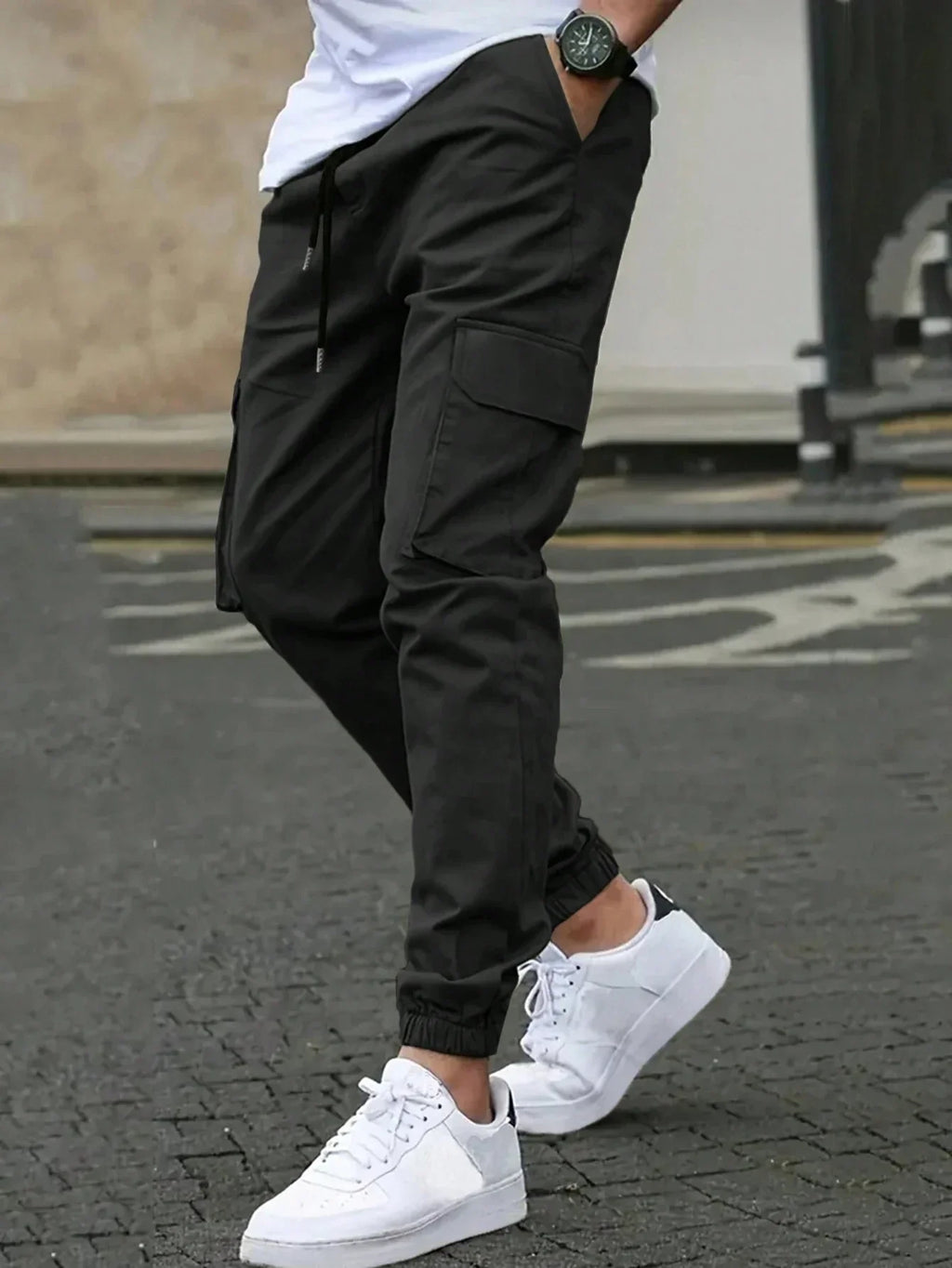 MAISON VALÉRIE | Pantalons cargo slim pour hommes