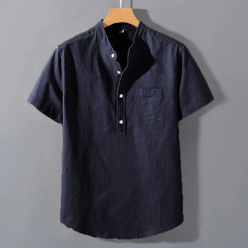 MAISON VALÉRIE | T-shirt à col montant pour hommes