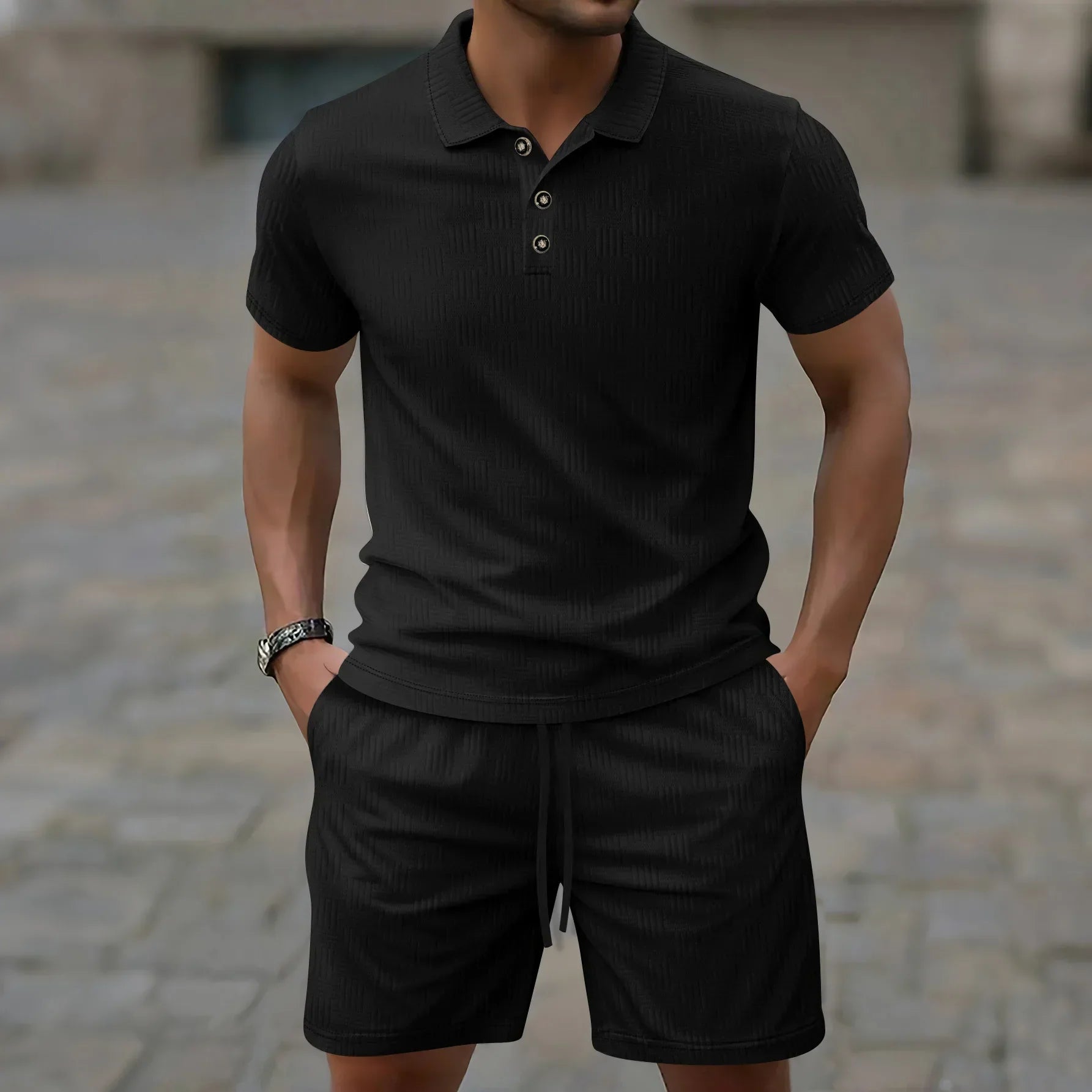 MAISON VALÉRIE | Ensemble polo d'été pour hommes