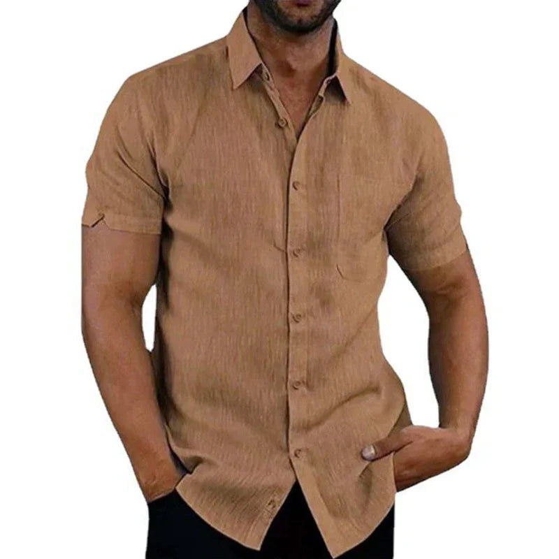 MAISON VALÉRIE | Chemise d'été en lin pour hommes