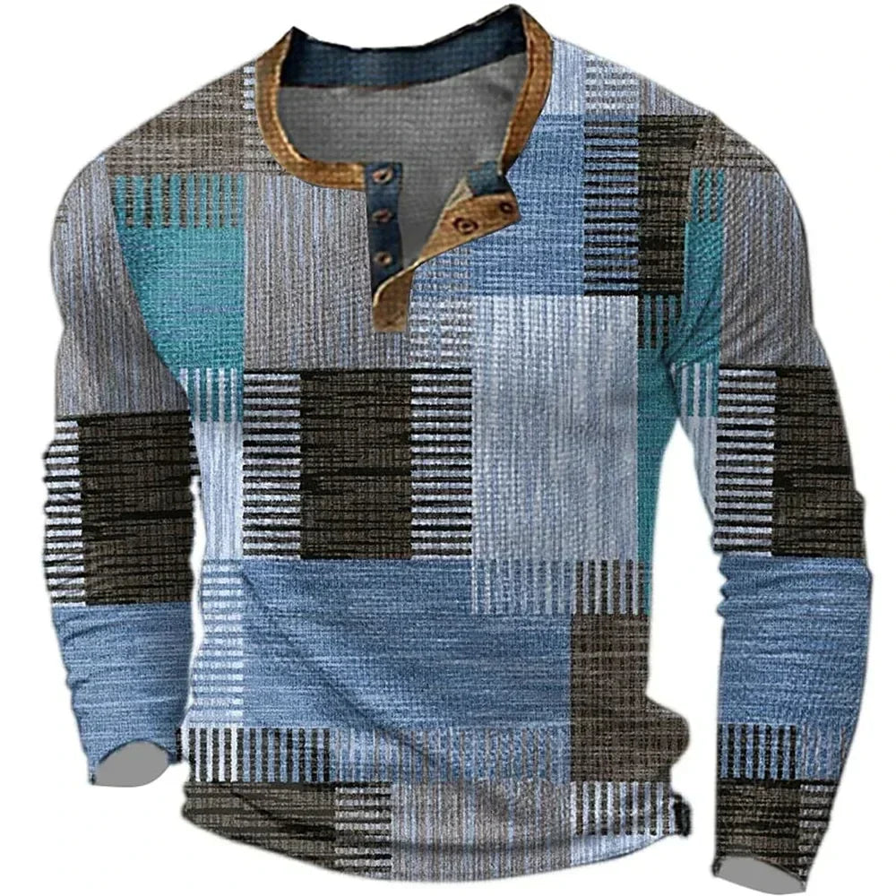 MAISON VALÉRIE | Chemise patchwork colorée pour homme