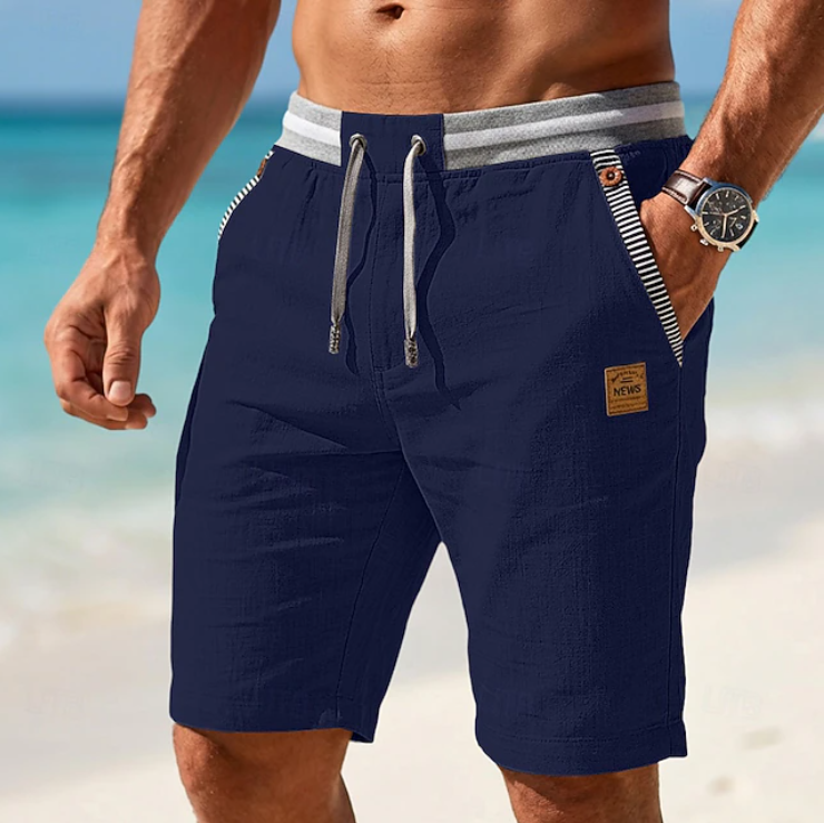 MAISON VALÉRIE | Shorts d'été à cordon pour hommes