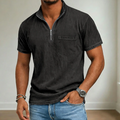 MAISON VALÉRIE | Polo à demi-zip pour hommes