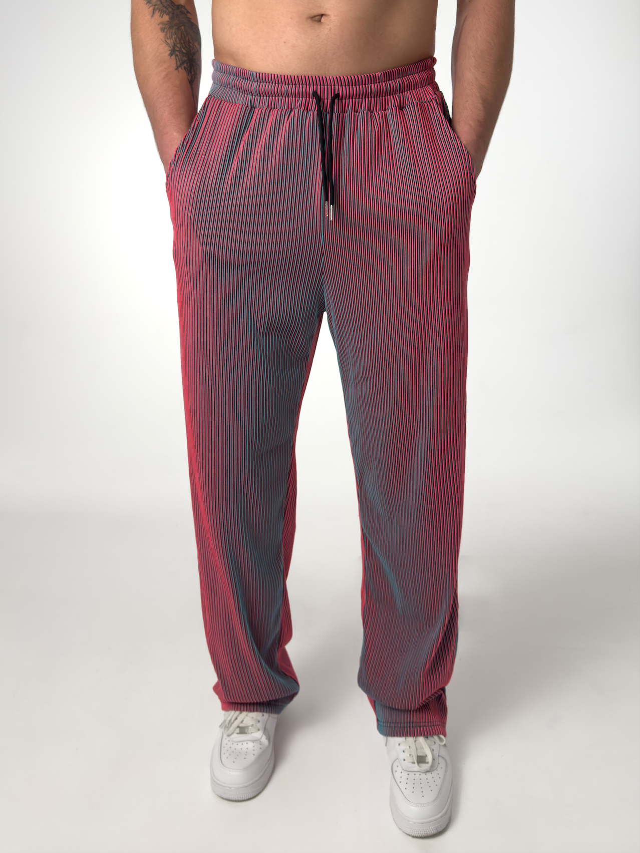 MAISON VALÉRIE | Pantalon droit à rayures pour hommes