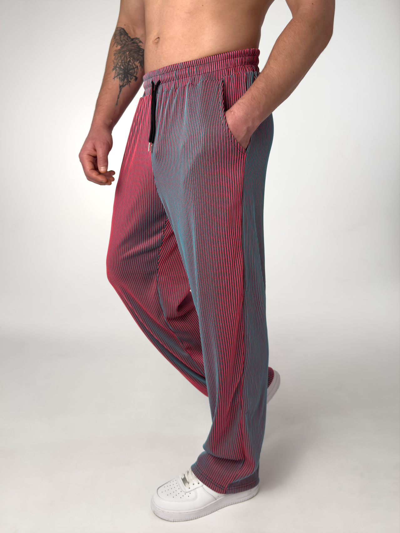 MAISON VALÉRIE | Pantalon droit à rayures pour hommes