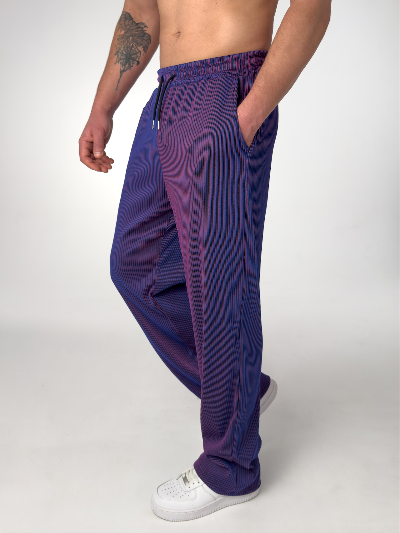 MAISON VALÉRIE | Pantalon droit à rayures pour hommes