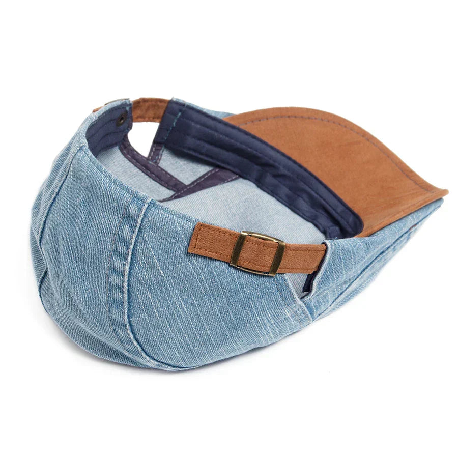 MAISON VALÉRIE | Casquette en denim pour hommes