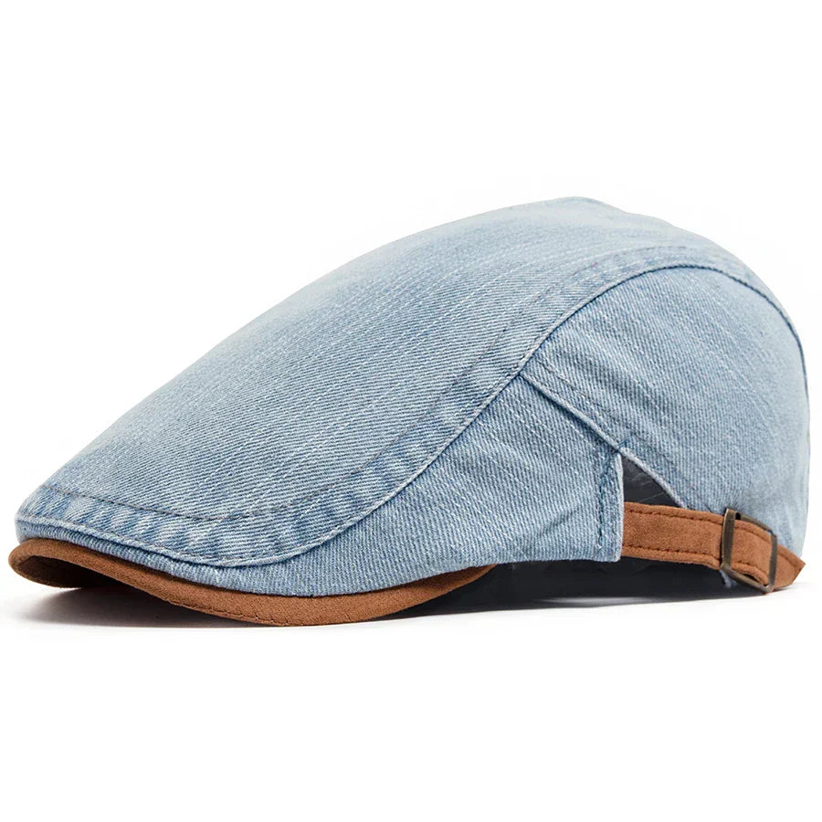 MAISON VALÉRIE | Casquette en denim pour hommes