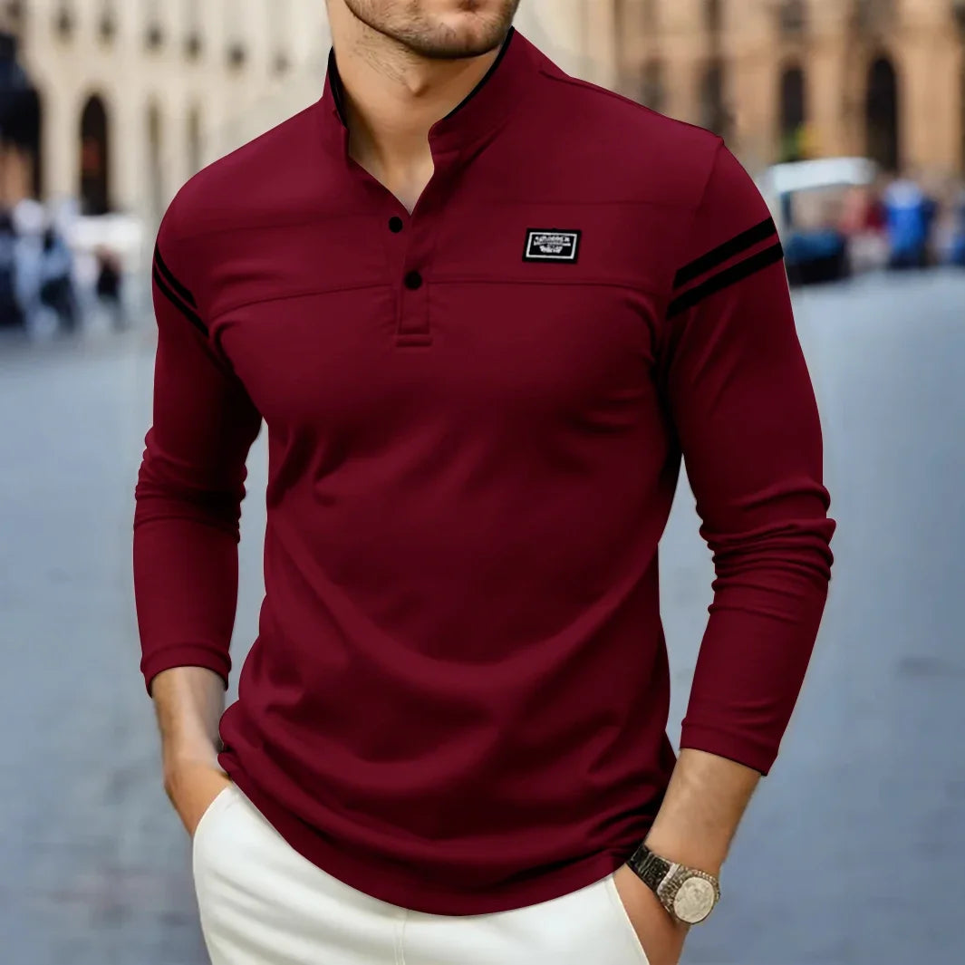 T-shirt à manches longues moderne pour homme