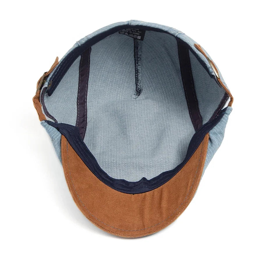 MAISON VALÉRIE | Casquette en denim pour hommes