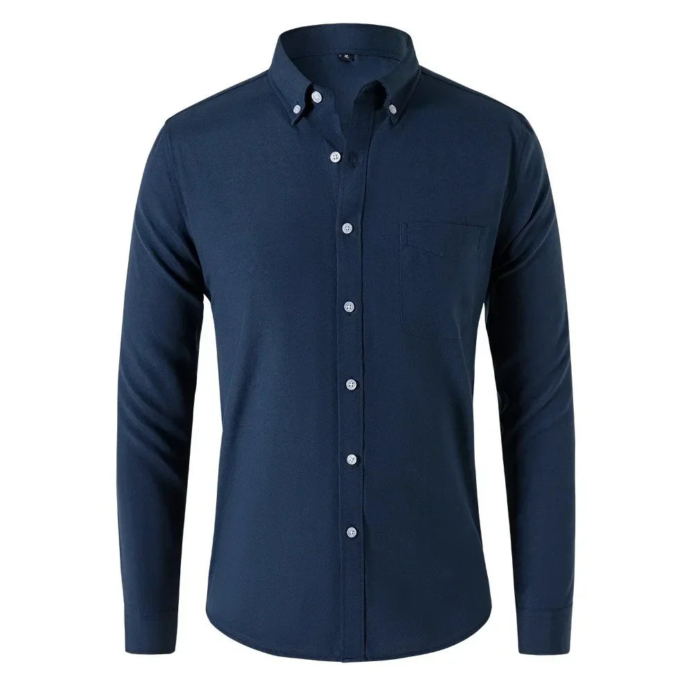 MAISON VALÉRIE | Chemise à manches longues coupe slim pour homme