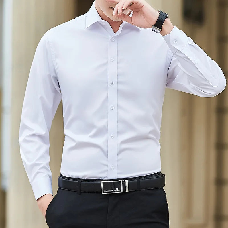 MAISON VALÉRIE | Chemise classique coupe slim pour homme