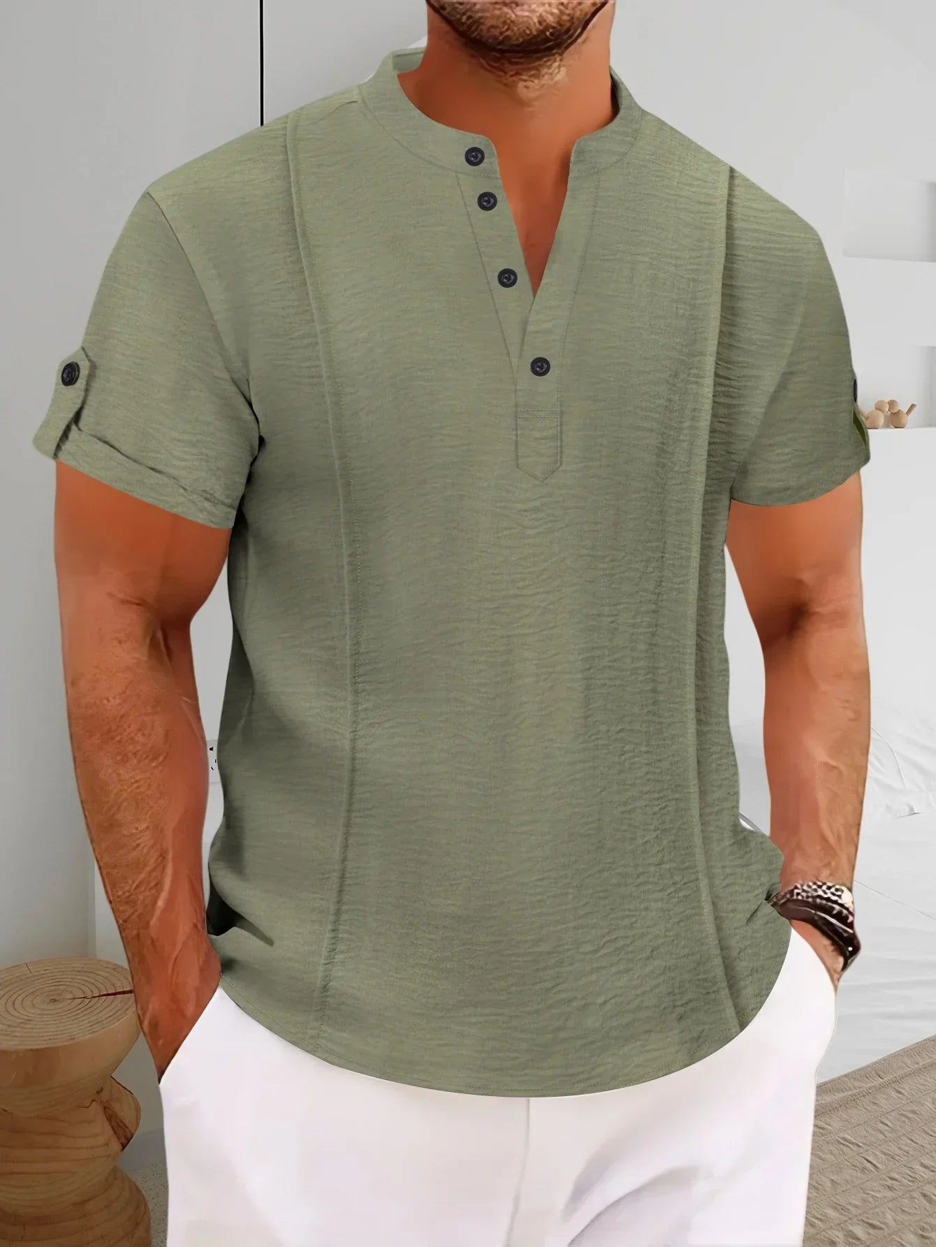 MAISON VALÉRIE | Chemise de vacances classique pour hommes