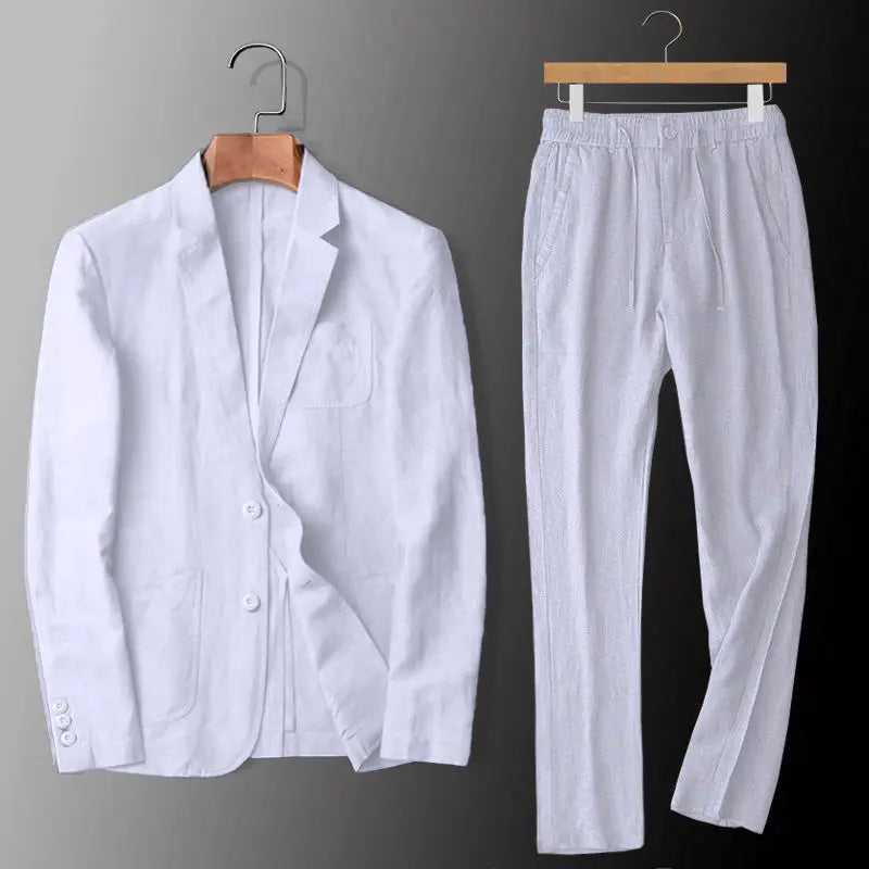 MAISON VALÉRIE | Ensemble lin coton homme
