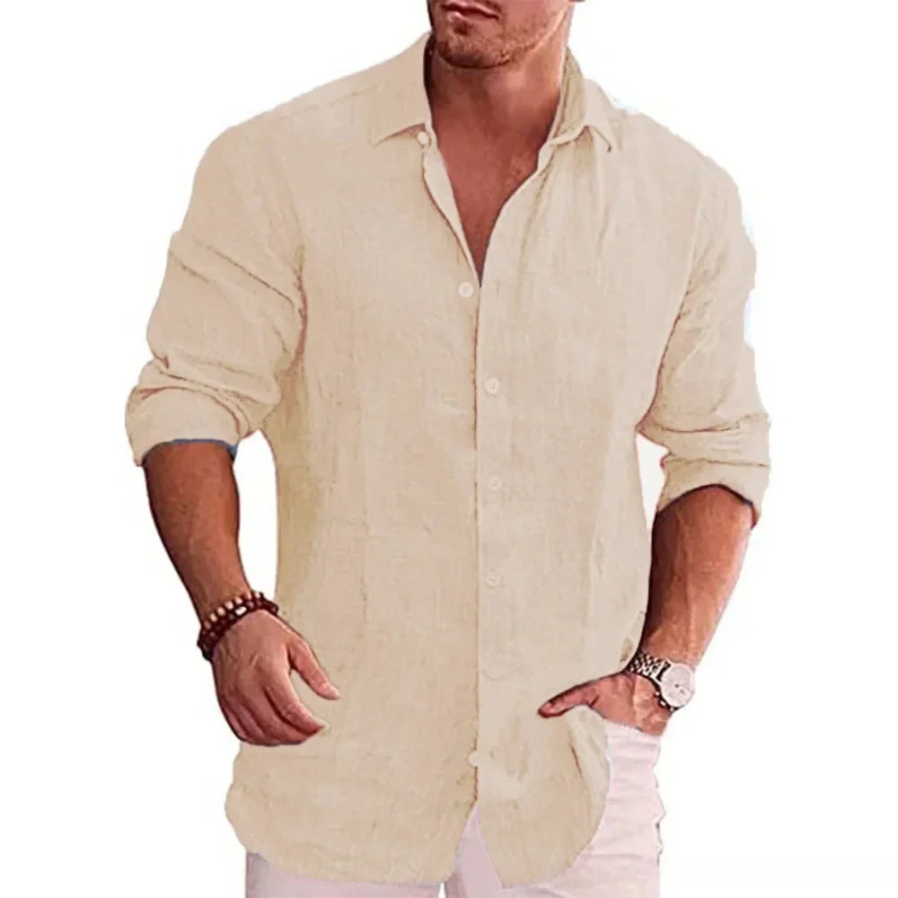 MAISON VALÉRIE | Chemise à manches longues moderne pour hommes