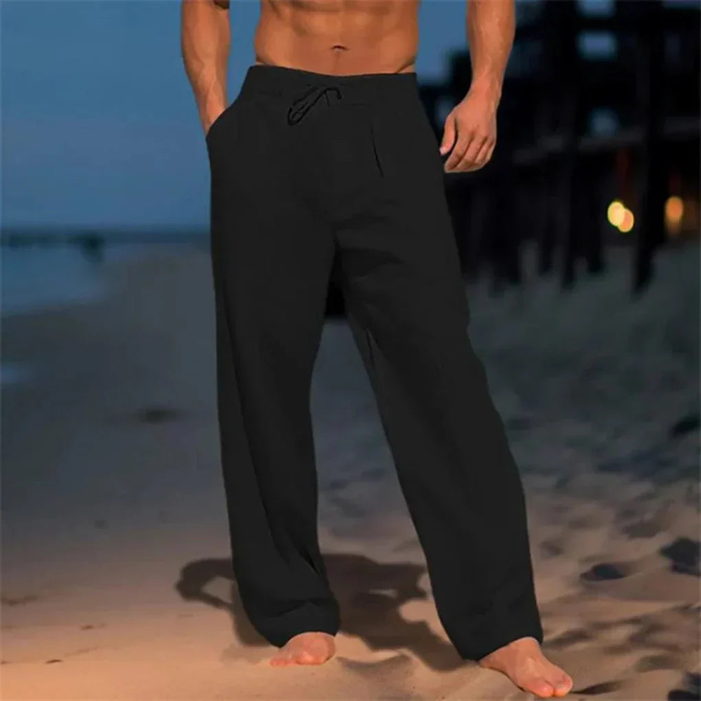 MAISON VALÉRIE | Pantalons classiques en lin pour hommes