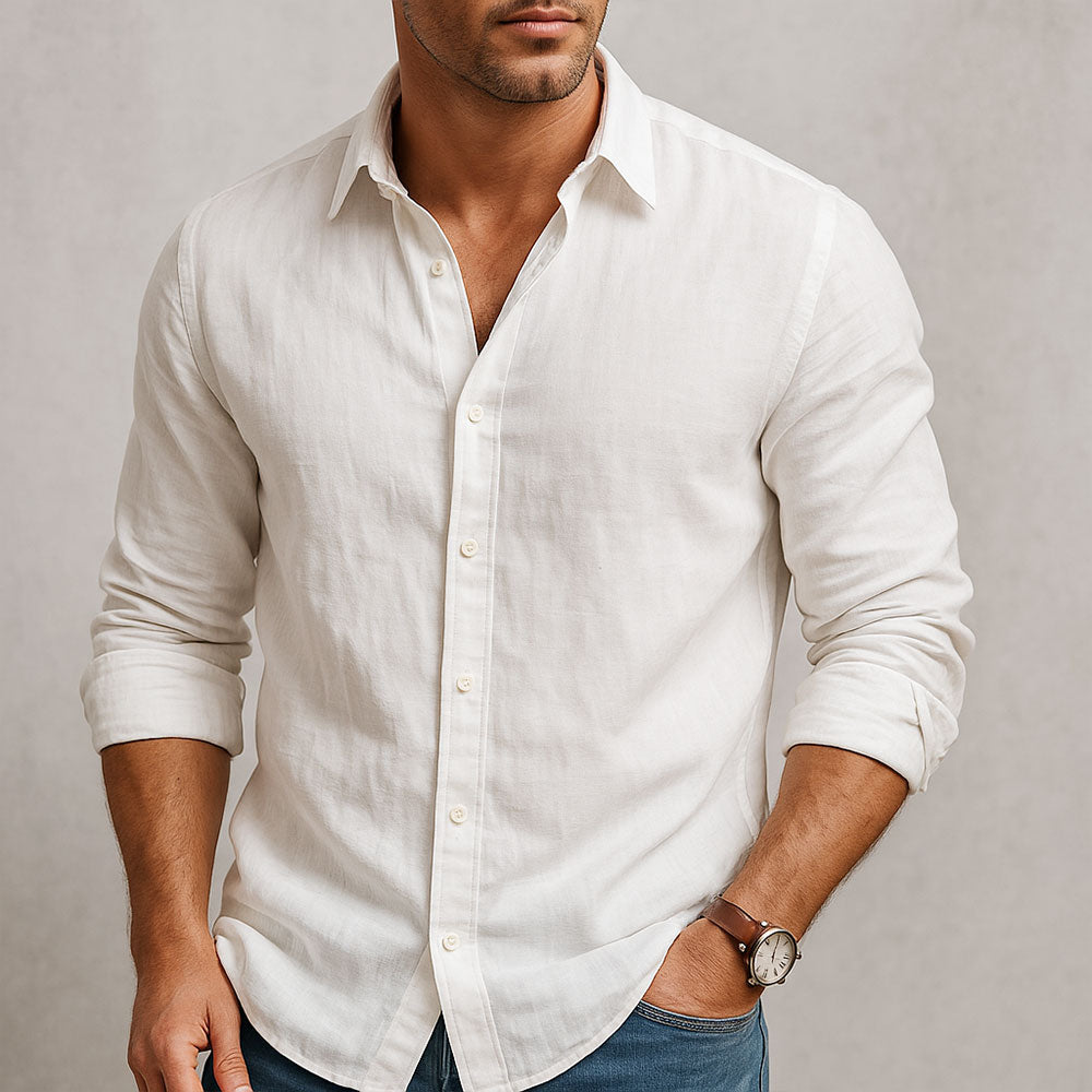 MAISON VALÉRIE | Chemise essentielle en lin