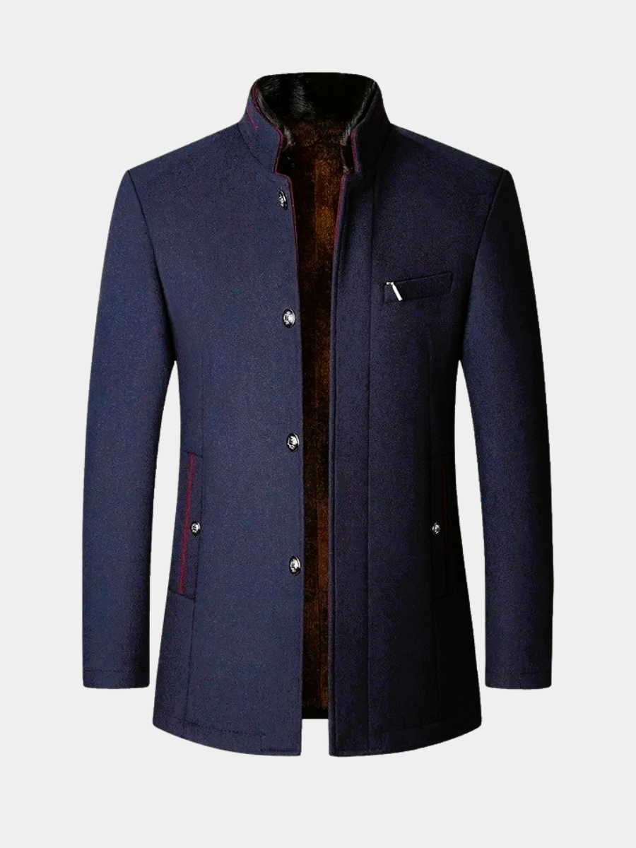 Manteau en mélange de laine pour homme