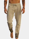 MAISON VALÉRIE | Pantalon de plage classique en lin pour hommes