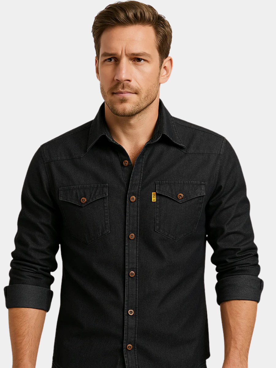 MAISON VALÉRIE | Chemise en jean pour homme
