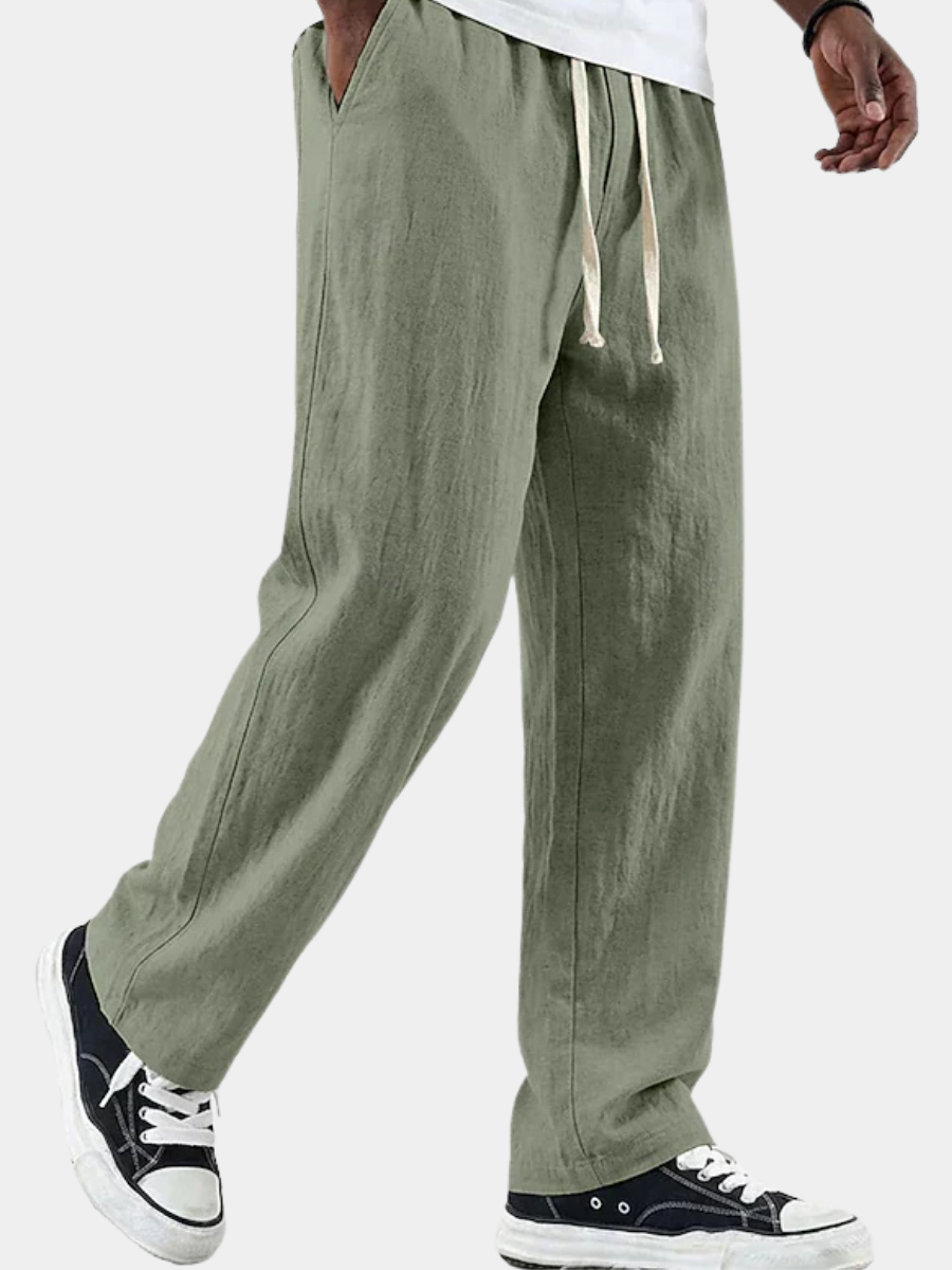 MAISON VALÉRIE | Pantalons en lin de quotidien pour hommes