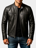 MAISON VALÉRIE | Veste moto minimaliste pour hommes